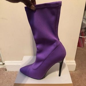 purple sock boots